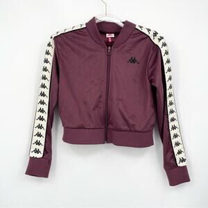 Kappa 222 Banda Wanniston Slim Track Jacket Size Small Plum